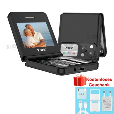 XGODY 2025 Neu Klapp Handy Ohne Vertrag 2,4" Smartphone Dual SIM Mini Wadnschirm GSM