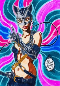 CATWOMAN Original Artwork Halle Berry DC Comic Movie - Picture 1 of 1