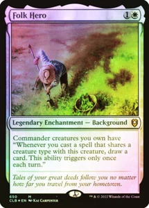 Magic The Gathering Foil Folk Hero - Commander Legends: Battle for Baldur's Gate #650 - Imagen 1 de 1