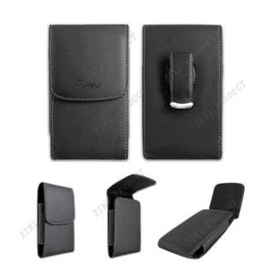 XL Leder Gürtelclip vertikal Holster Tasche Etui für LG G7 ThinQ / LG LM-G710 - Bild 1 von 3