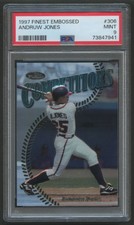 1997 TOPPS FINEST EMBOSSED SILVER ANDRUW JONES #306 PSA 9
