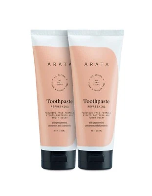 Arata Zero Chemicals Natural Refreshing Toothpaste, (2er Pack) 100 ML - Bild 1 von 4