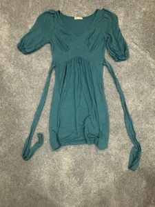 Teal Blue Juicy Couture Vintage Wrap Dress - Picture 1 of 3