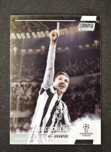 2021-22 Stadium Club Chrome UEFA Base #74 Federico Chiesa - Juventus