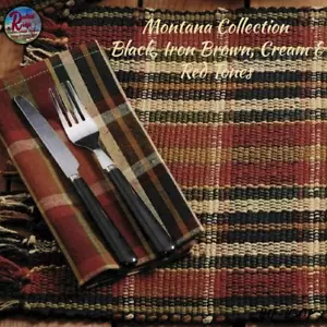 Montana Collection Runners, Rug, Table Mat/Placemat, Towel & Prairie Curtains ~ - Picture 1 of 3