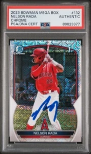 2023 Bowman Chrome Nelson Rada Auto Mega Box Refractor PSA - Picture 1 of 2