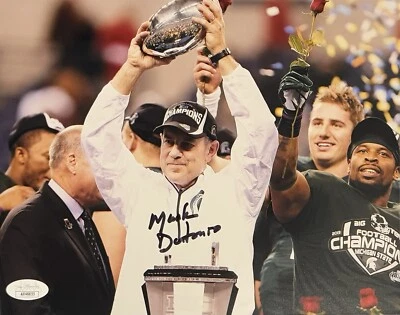 Mark Dantonio Signed Autographed Michigan State Spartans 8x10 Photo JSA COA  - Image 1 of 2