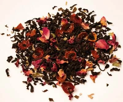 Té negro rosa encantada Foto 1 de 4