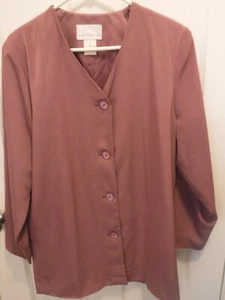 Susan Graver fully lined - size M - color - light plum jacket - Picture 1 of 5