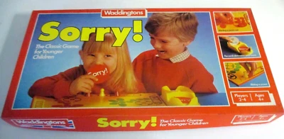 VINTAGE WADDINGTONS SORRY BOARD GAME (1983) - COMPLETE - Image 1 of 4
