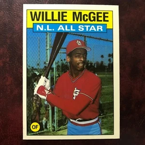 1986 Topps TIFFANY Set WILLIE MCGEE ALL-STAR #707 CARDINALS * MINT * HIGH GRADE - Picture 1 of 2