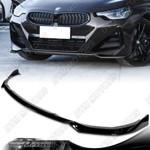 For 22-24 BMW 220i 230i M240i Coupe G42 M-Sport Painted Black Front Bumper Lip