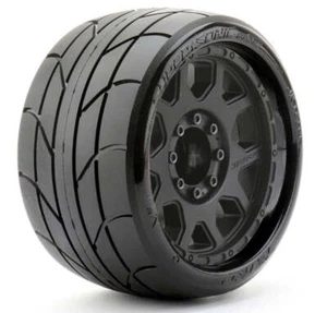 Powerhobby 1/8 SGT 3.8 Super Sonic Belted Mounted Tires Low Profile Hex Wheels - Picture 1 of 4