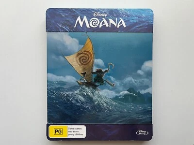 Moana Limited Edition Steelbook Blu-ray (Disney) [Excellent Condition] - image 1 of 4
