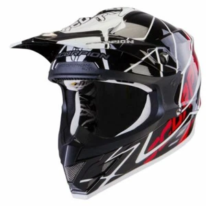Scorpion AIR SPRINT Motorcycle Cross Helmet Black-White-Red SZ L - Picture 1 of 2