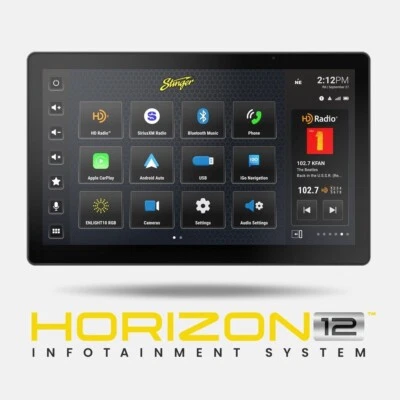 Stinger iX212 (HORIZON12) 12.8" Single DIN or Double DIN Floating Touchscreen - Image 1 of 2