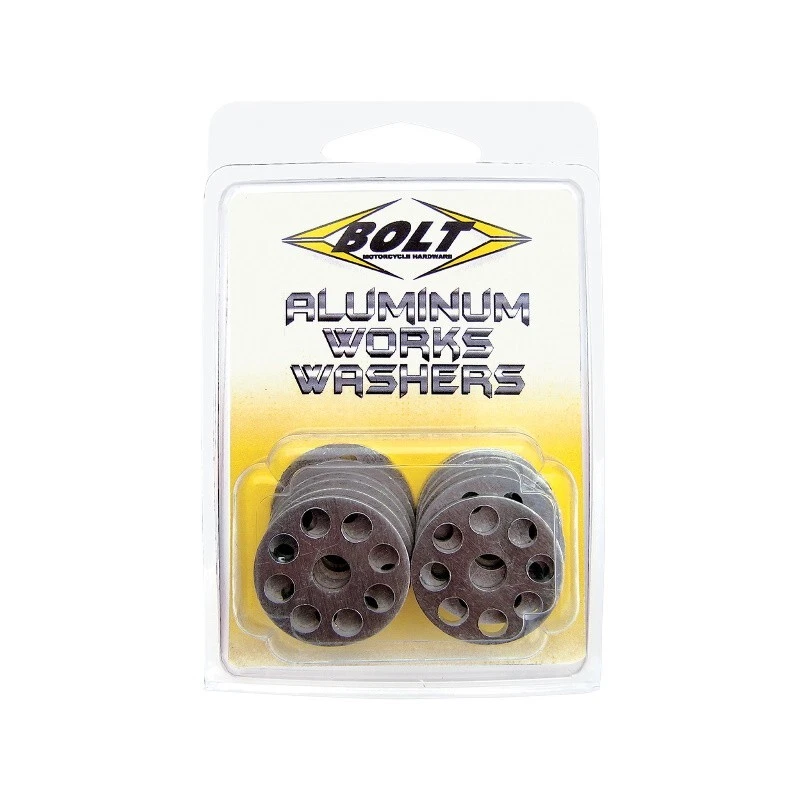 Guardabarros de plástico para moto de cross arandelas aluminio ligero (paquete de 10) herrajes para pernos Foto 1 de 1