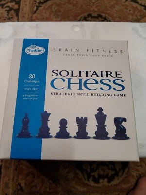 Thinkfun Brain Fitness Solitaire Chess Skill Building Game Model 83400-T - Image 1 of 3