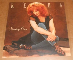Reba McEntire Starting Over Poster 1985 Original 2-Sided Promo 24x24 - Picture 1 of 3