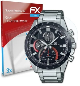 atFoliX 3x Screen Protector for Casio EFR-571DB-1A1VUEF clear - Zdjęcie 1 z 8