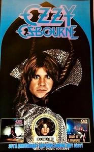 Póster promocional Ozzy Osbourne - Diario de un loco 30 aniversario raro 2010 - Imagen 1 de 3