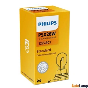 1x PSX26W Standard lamp Car HALOGEN DRL 12V 26W PG18.5d-3 PHILIPS 12278C1 - Picture 1 of 1