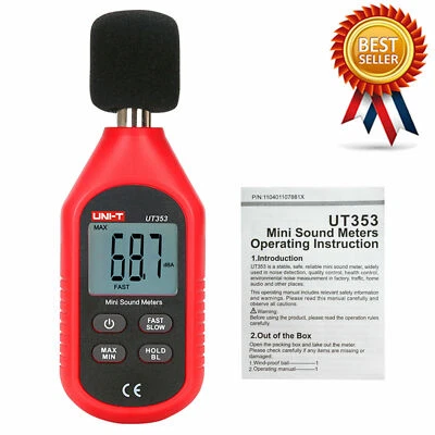 UNI-T UT353 Mini Sound Level Meter 30-130dB Instrumentation Noise Decibel Mon✦Kd - Image 1 of 4