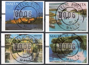 2002 MALTA ATM Stamps 1-4 / Frama Machine 09 / Philatelic Bureau / 6ct first day - Picture 1 of 1