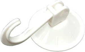 New 12 X Suction Hook Cream Lever Type Snap Lock 45mm Patterned - Onestopdiy - H - Picture 1 of 1