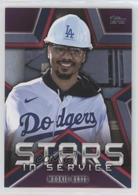 2021 Topps Stars in Service Mookie Betts #SIS-7 - Image 1 of 2