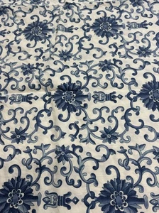 Vintage Ralph Lauren PORCELAIN ROSETTE BLUE STANDARD PAIR Of 2 Pillowcases - Picture 1 of 6