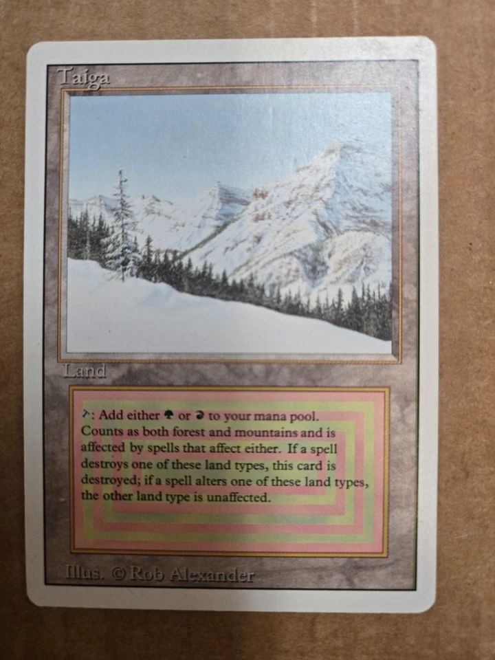 MTG Magic The Gathering MP Revised TAIGA - Image 1 of 2