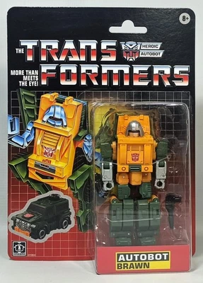 HASBRO 2025 TRANSFORMERS G1 RETRO BRAWN DELUXE CLASS ROBOT CLASSIC CARDED MISB - Image 1 of 4