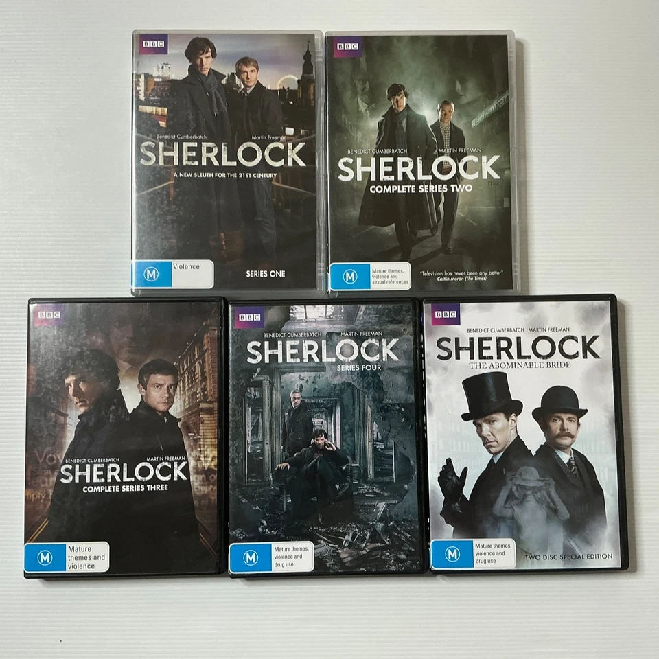 Sherlock - Complete Series Seasons 1-4 + Abominable Bride, Region 4 - image 1 of 4