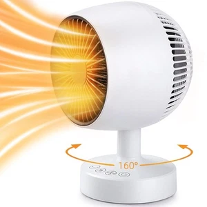Space Heater,Small Space Heater,1200W Desk Heater for Office,160° Lateral Aut... - Picture 1 of 6