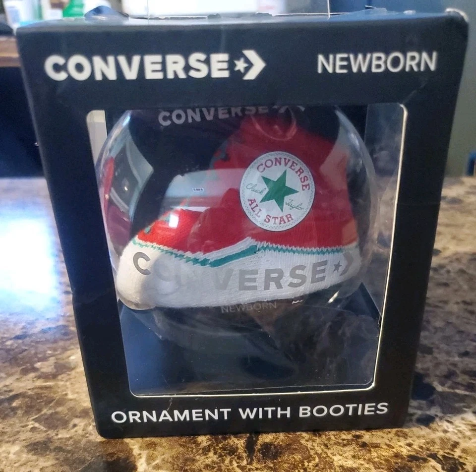 Converse Ornament with Booties Rare Color NEWBORN 0-6 MONTHS
