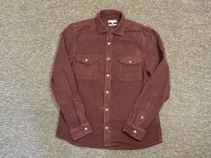 Reiss Burgundy /Maroon Button Down Long Sleeve Shirt Men’s Size XL - Picture 1 of 8