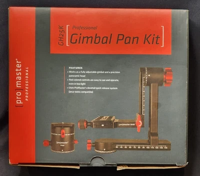PROFESSIONAL GIMBAL PAN KIT -PRO MASTER GH25K COMPLETE WITH CARRING CASE + BOX - Image 1 of 4