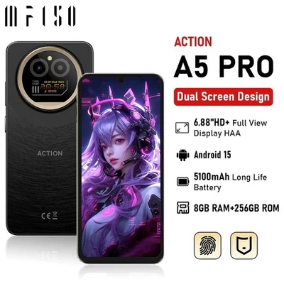 IIIF150 Action A5Pro Dual Screen Smartphone 6,88" 8GB+256GB Android 15 5100mAh - Bild 1 von 4