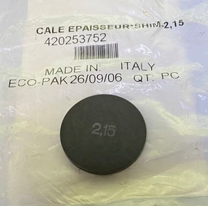 Can Am OEM 2.15 Shim, Valve 2003-2007 DS 650 DS650 Models ATV  420253752 - Foto 1 di 1