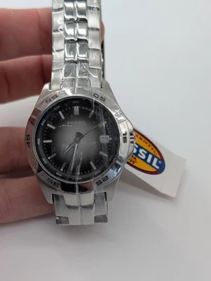 Мужские наручные часы Fossil Degrade AM3997 серебро нержавеющая сталь аналоговый циферблат HME746 - Изображение 1 из 4