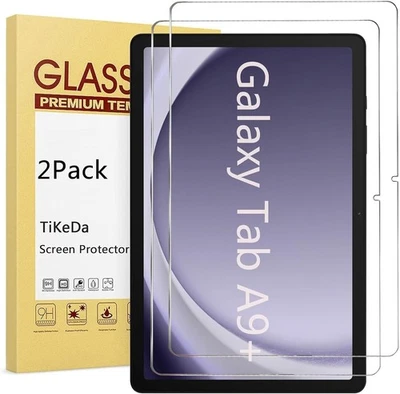 2 Pack Galaxy Tab A9 Plus 11 Inch Screen Protector Tempered Glass for Tab A9+ 5G - Image 1 of 4