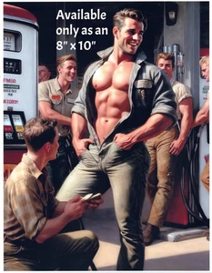 Handsome Beefcake Men from Yesteryear Fantasy 8x10 Photo Photograph Reprint 435 - Picture 1 of 1