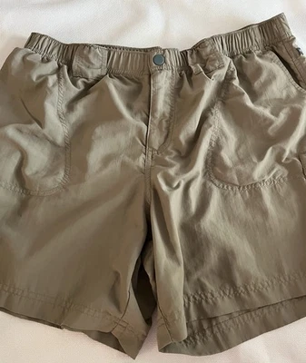 Columbia Sandy River Cargo Khaki Nylon Hiking Outdoor Shorts Women’s Large - Image 1 of 4