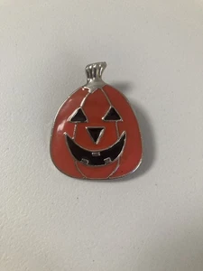 Vintage Jack O Laterne Kürbis Halloween Brosche - Bild 1 von 2