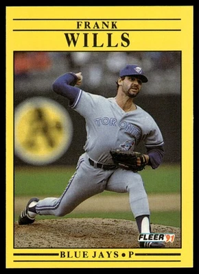 1991 Fleer #191 Frank Wills Wax/Cello Pack Variation - Image 1 of 2