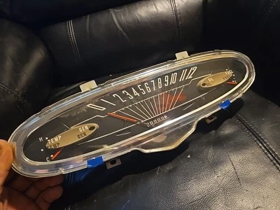 1961 1962 63 AMC Rambler American velocímetro, grupo de temperatura de combustible y agua 0 millas Foto 1 de 4