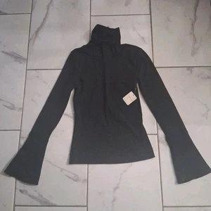 Free People Intimately Womens S Turtleneck Long Sleeve Top Sydney Bell Sleeve A7 - Picture 1 of 9