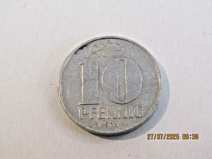 WEST GERMANY (DDR) TEN PFENNIG 10pf 1971 - Picture 1 of 2
