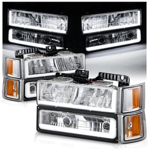 8PCS OE Style Headlights Assembly Compatible with 94-99 Chevrolet C/K 1500 25... - Bild 1 von 9